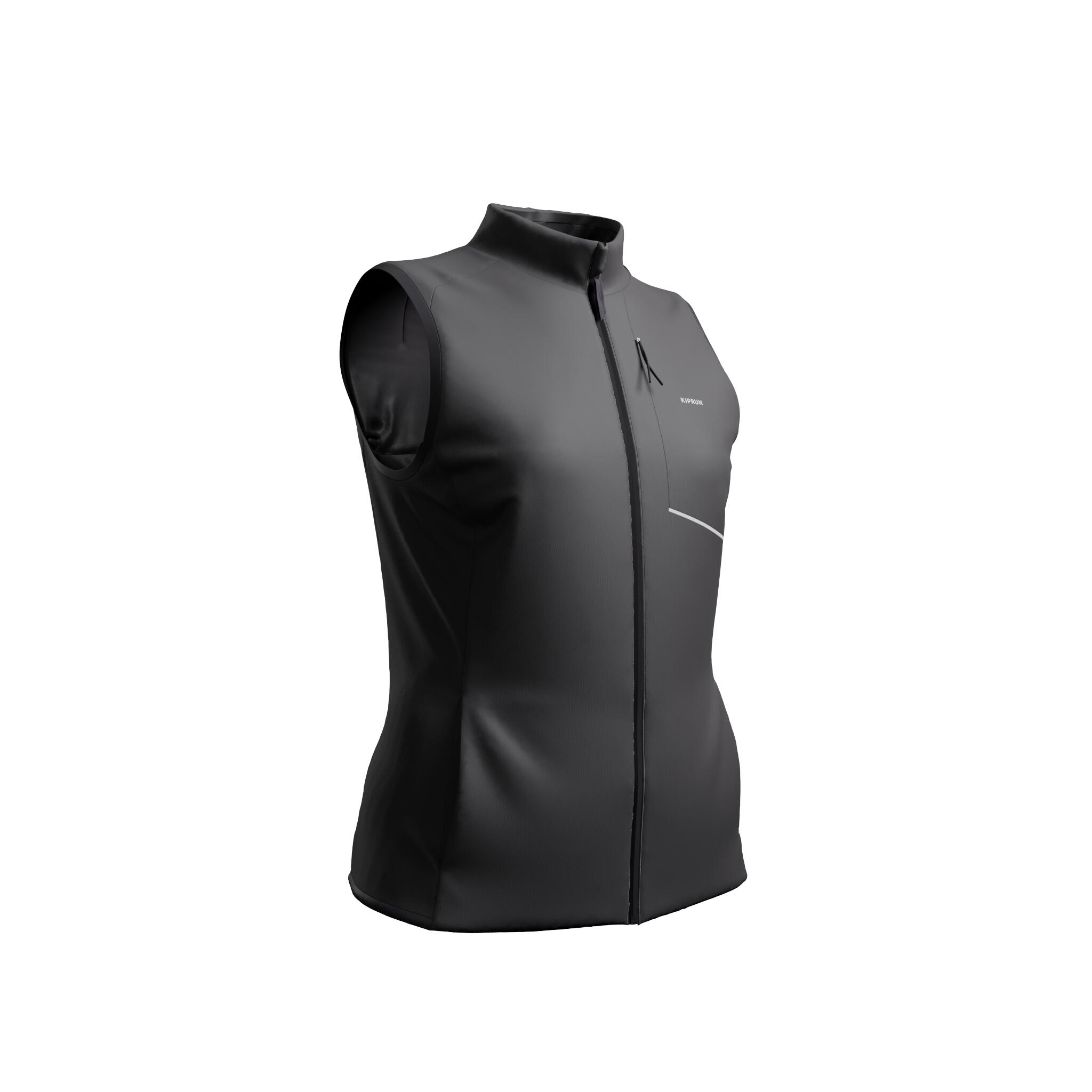 Women's Warm Running Vest, Run 500 - KIPRUN