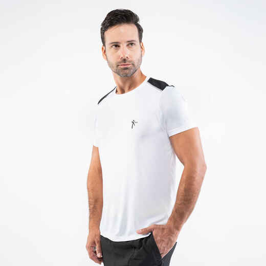 
      Camiseta de fitness manga corta para Hombre NKI blanco
  