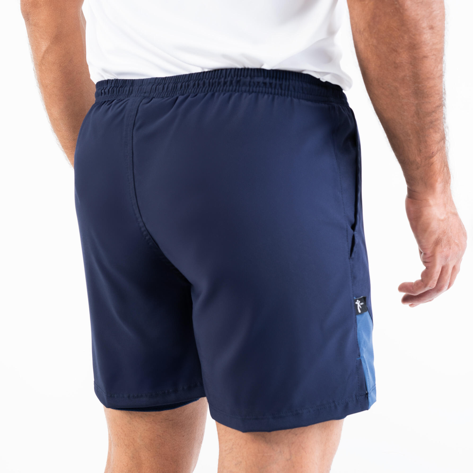 Pantaloneta de fitness para Hombre NKI azul oscuro Decathlon