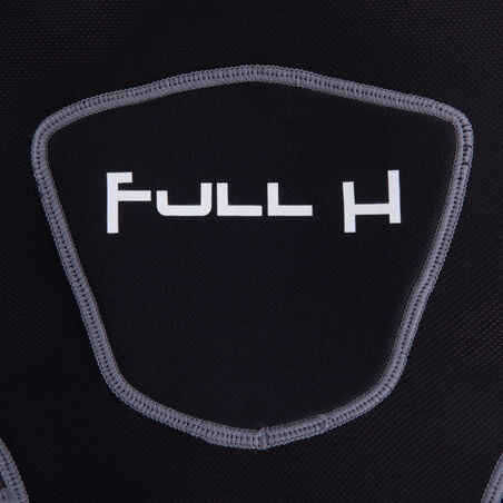 Full H 500 Adult Rugby Shoulder Pads - Black Grey