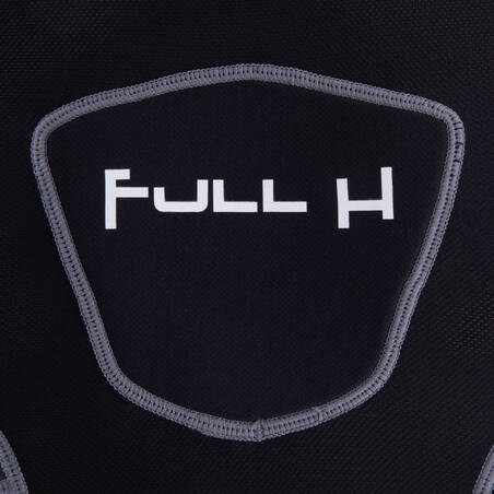 Full H 500 Adult Rugby Shoulder Pads - Black Grey