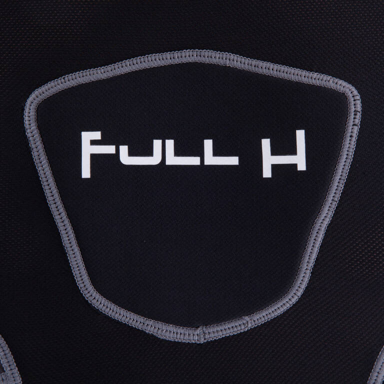 Full H 500 Bantalan Bahu Rugbi Dewasa - Hitam Abu-abu