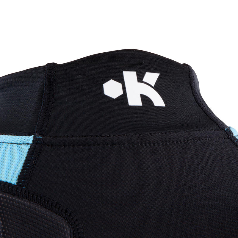 Full H 500 Junior Rugby Shoulder Pads Black Blue Decathlon