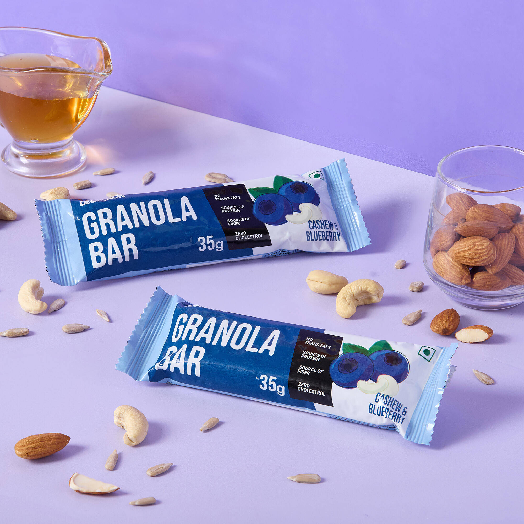 Granola Bar Cashew Berry - Zero Cholestrol, No trans fats, Goodness of cereals -  1