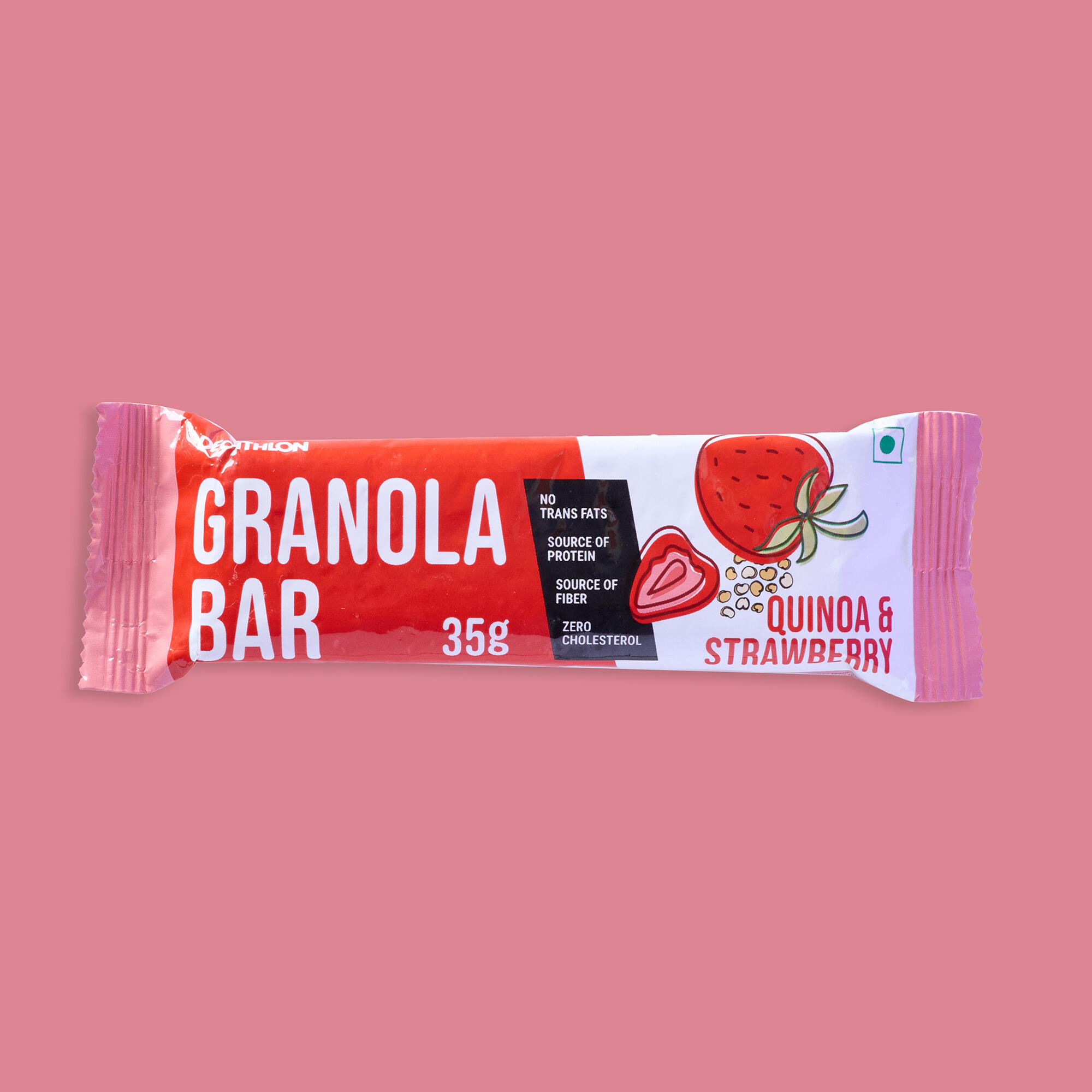 Granola Bar- Quinoa and Strawberry-Zero Cholestrol, No trans fats, with Fibre