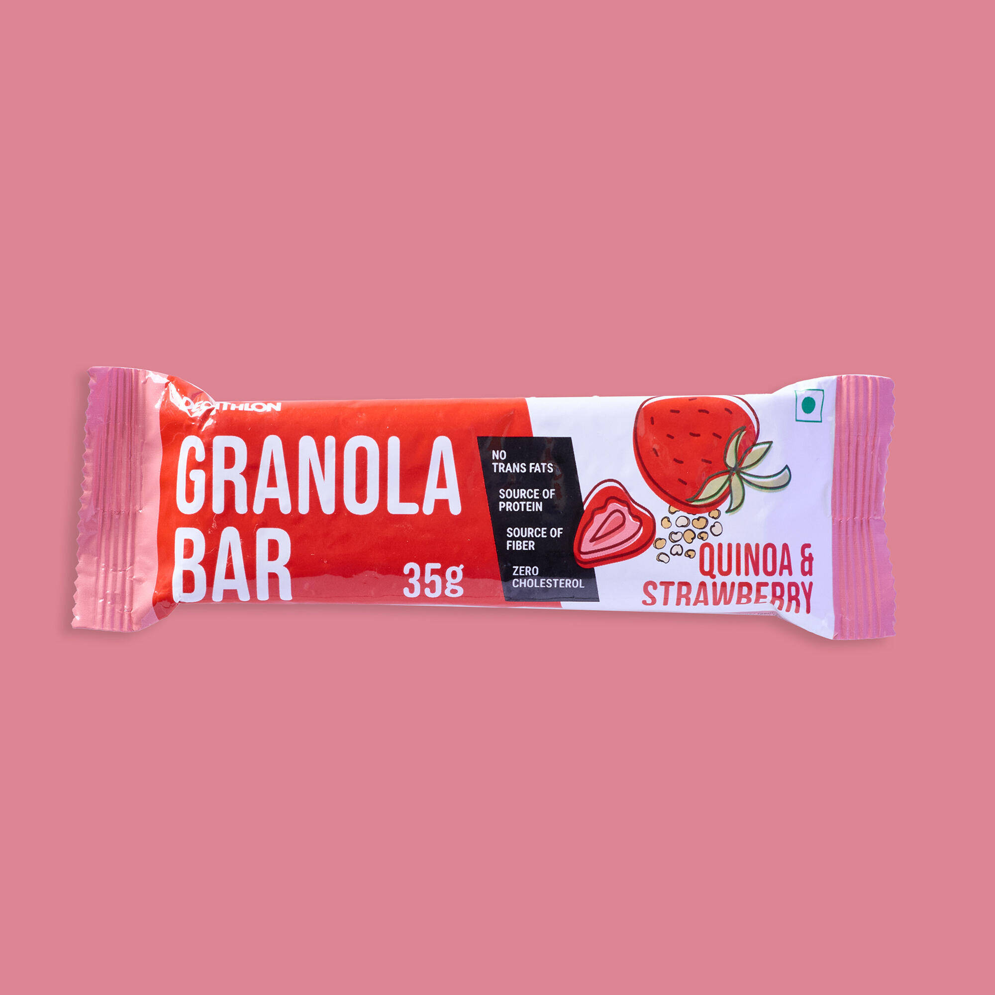 Granola Bar- Quinoa and Strawberry-Zero Cholestrol, No trans fats, with Fibre