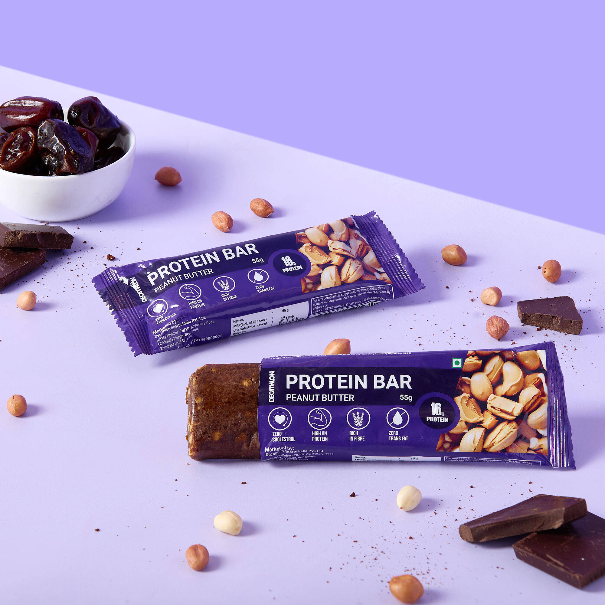PEANUT BUTTER PROTEIN BAR -  1