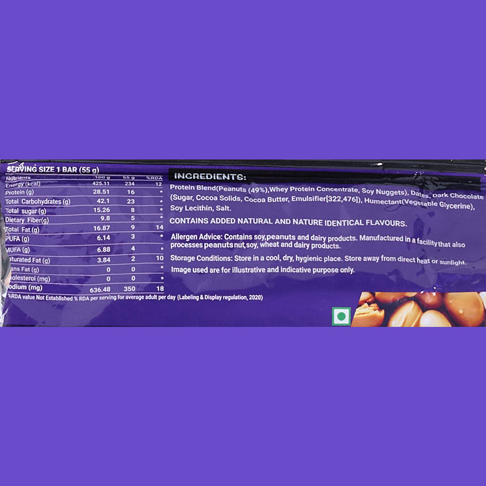 PEANUT BUTTER PROTEIN BAR -  4