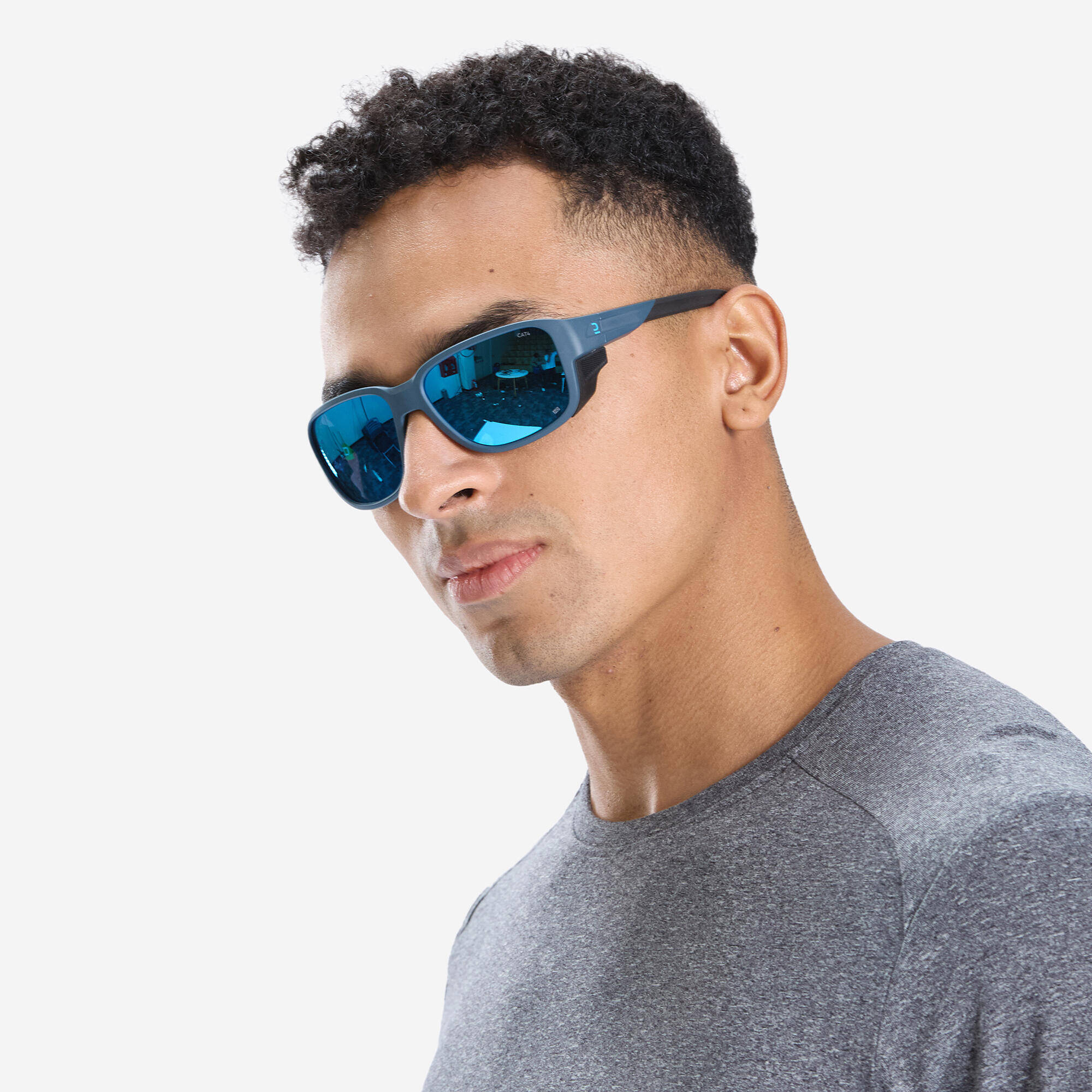 Anti UV Cat 4 Impact Resistant Sunglasses for Hiking, MH570 - Blue -  4