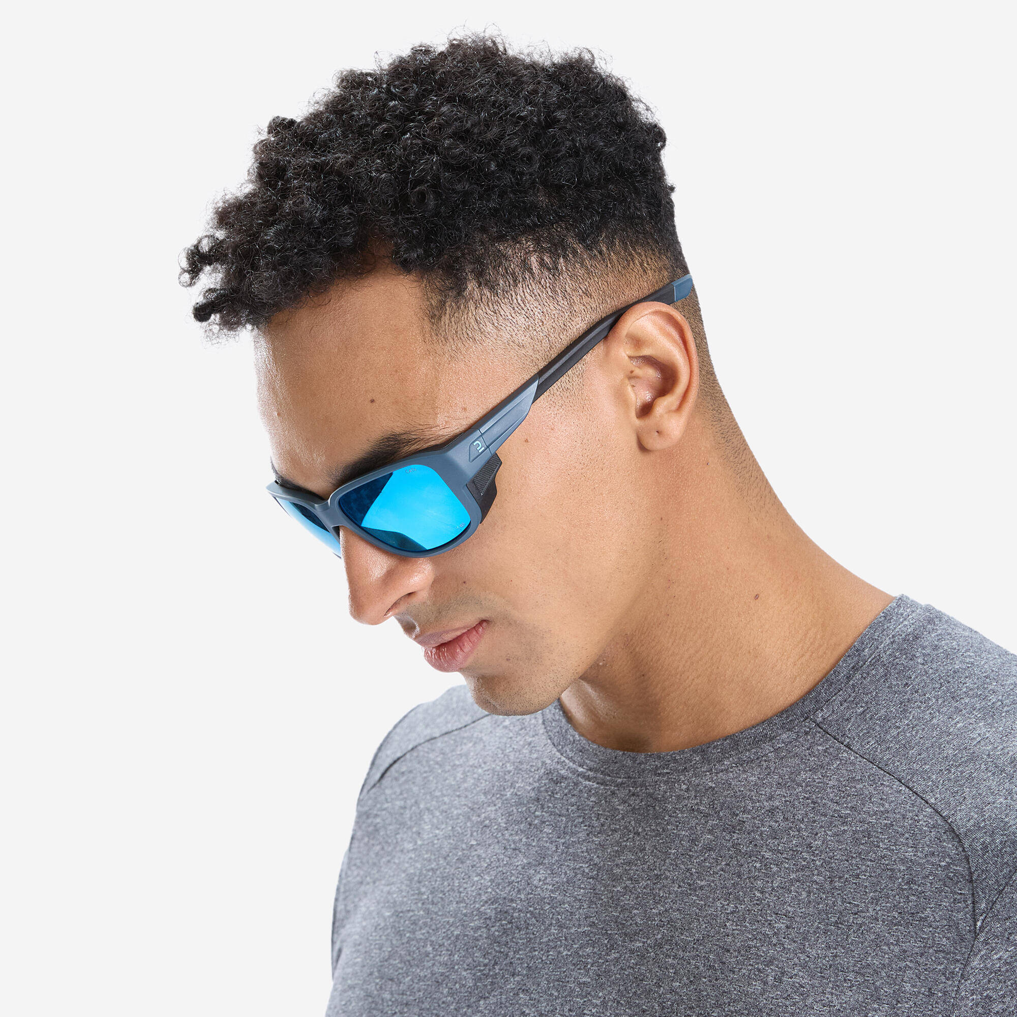 Anti UV Cat 4 Impact Resistant Sunglasses for Hiking, MH570 - Blue -  3