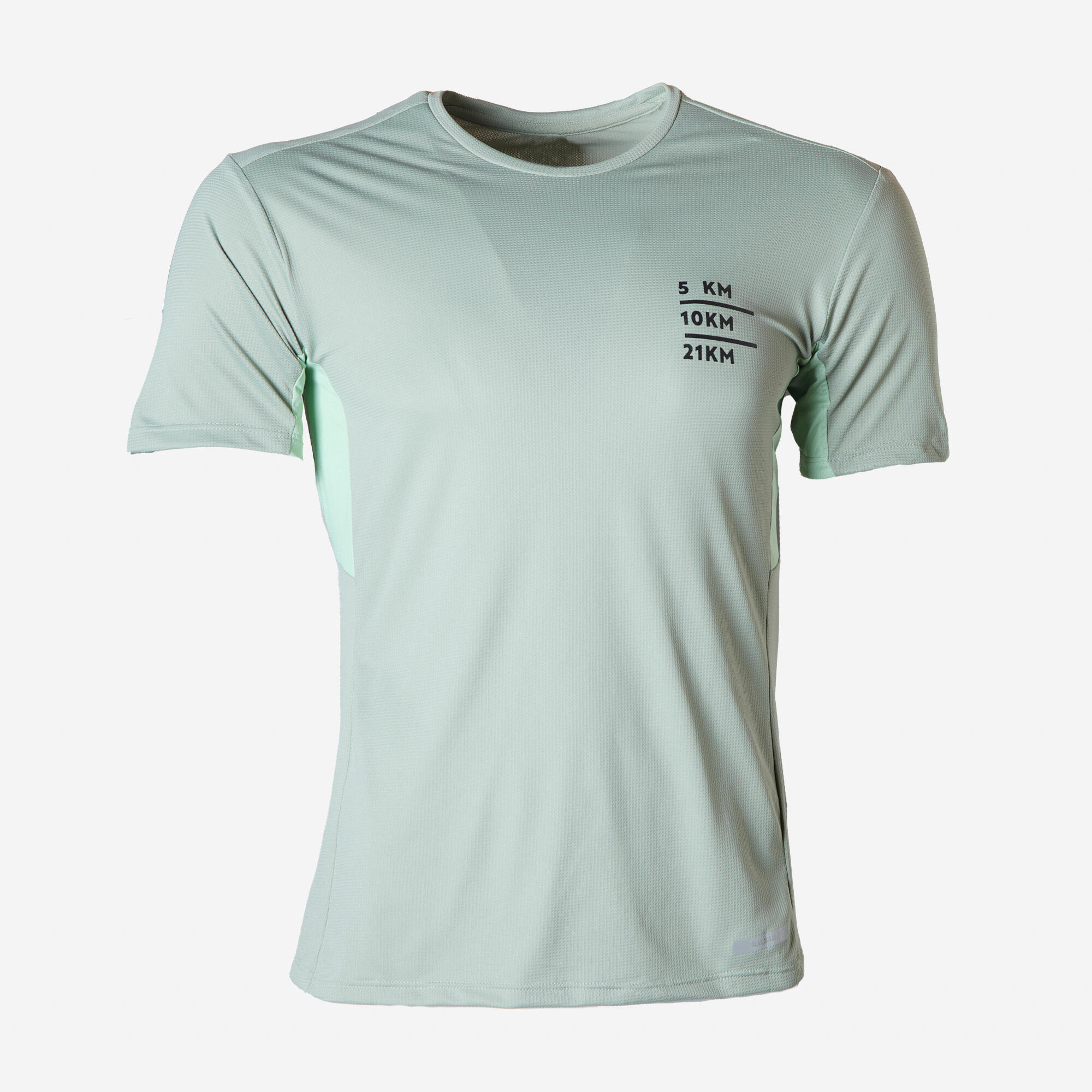 Printed Running Tshirt for Men- Run Dry Green image