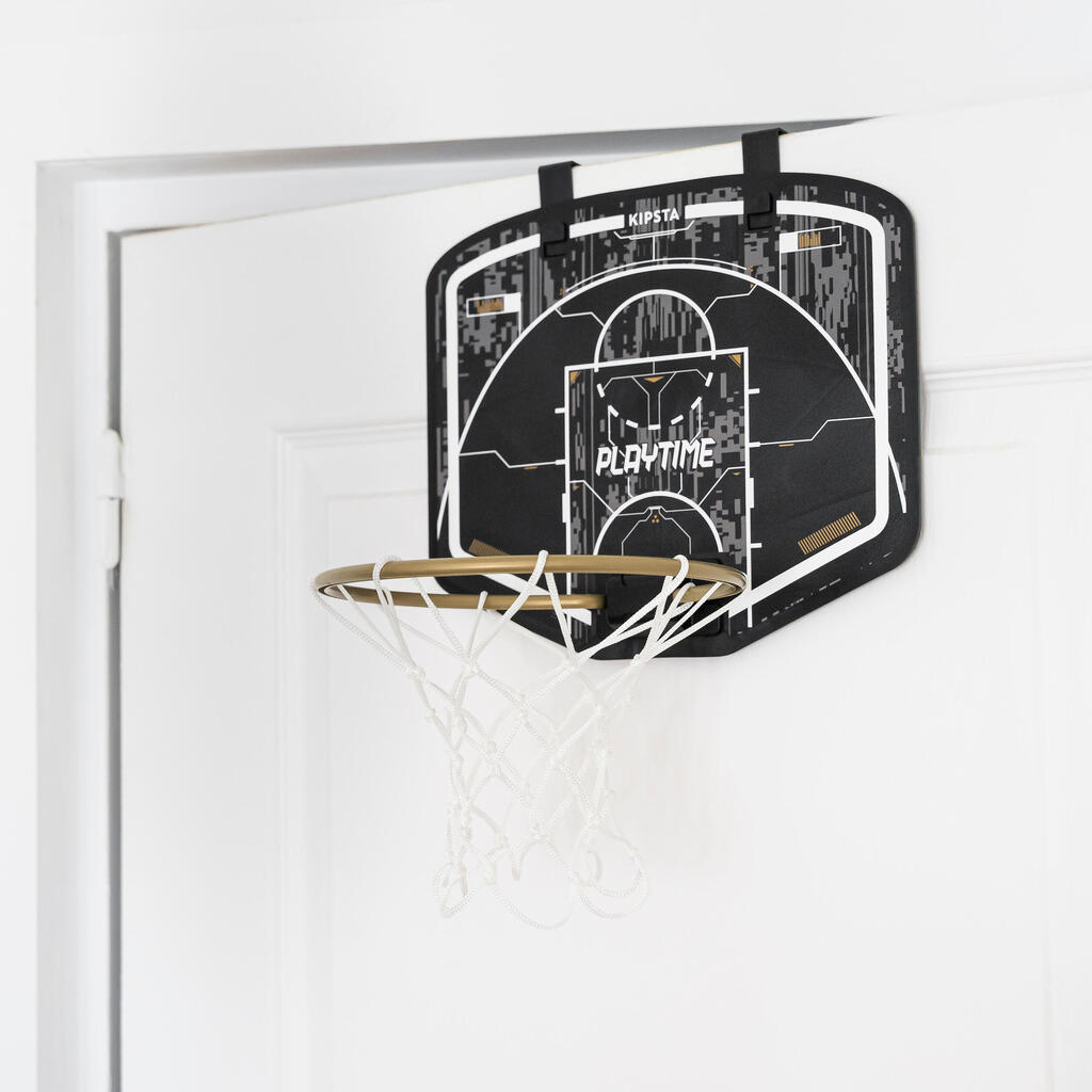 Mini panier de basket - sk100 noir or