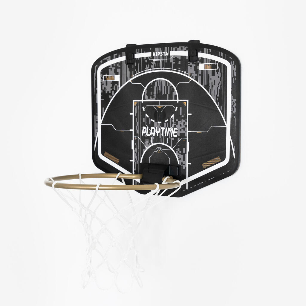 Mini panier de basket - sk100 noir or