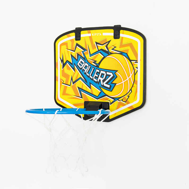 Mini Basketball Hoop SK100 Yellow/Blue Decathlon