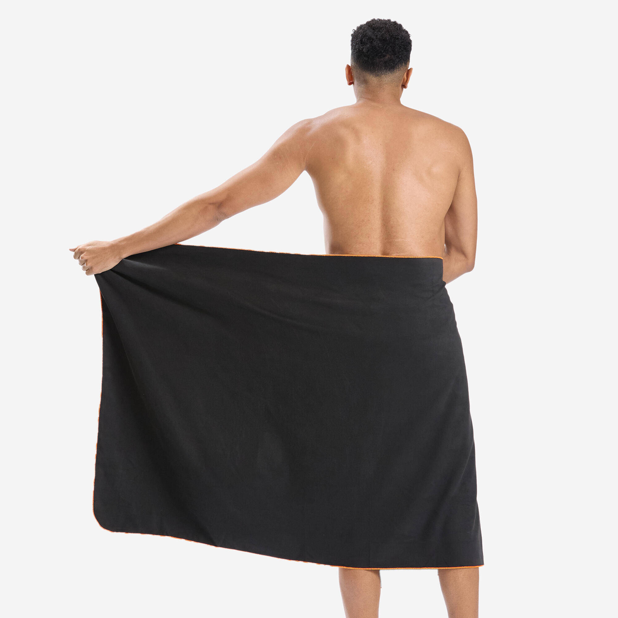Microfibre Pool Towel Size Large (85x160 cm) Lightweight & Quick-Dry Dark Grey -  5