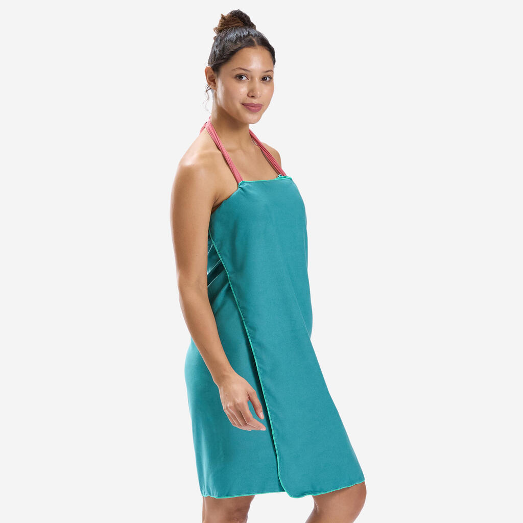 Microfibre Pool Towel Coral Size L 80 x 130 cm