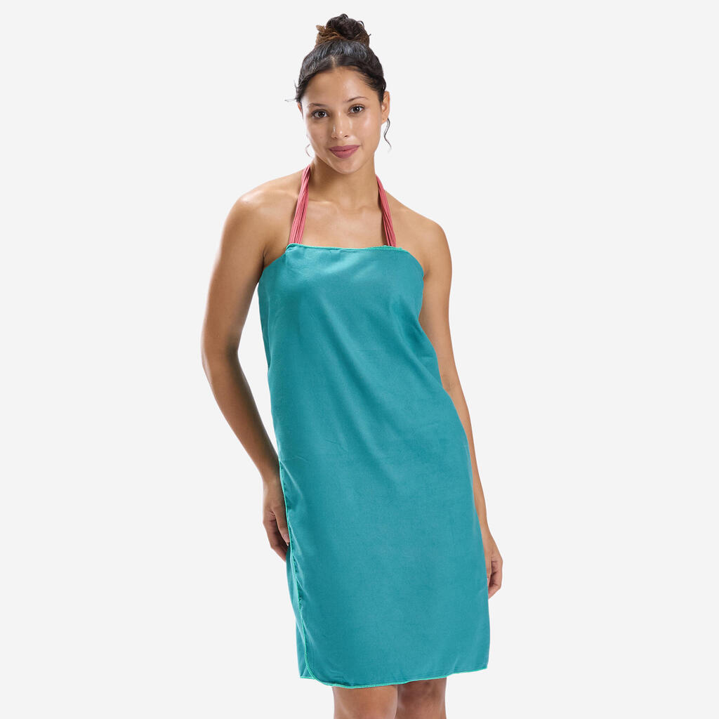 Microfibre Pool Towel Coral Size L 80 x 130 cm
