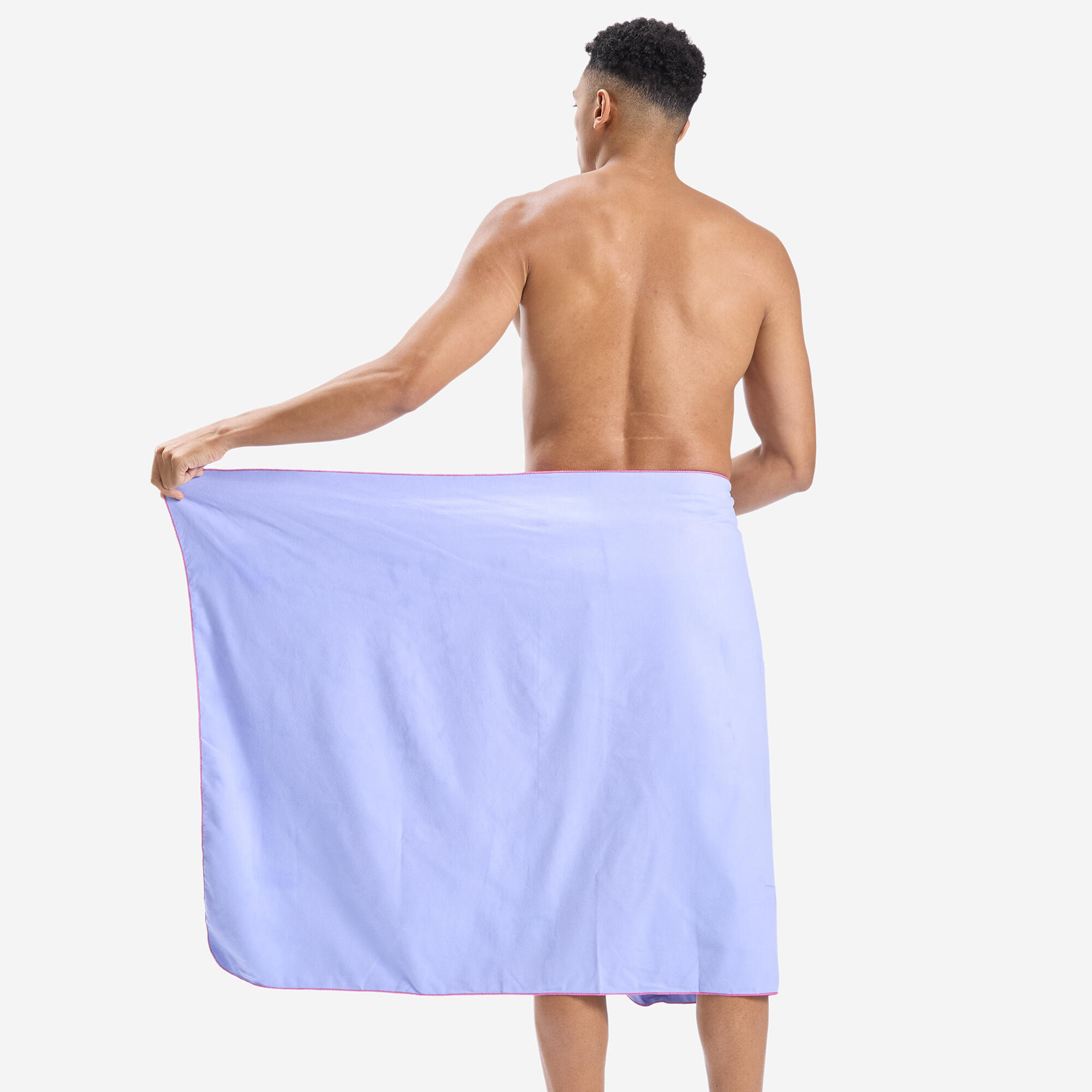 Swimming Microfiber Pool Towel Size L 80 x 130 cm - Light Purple