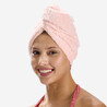 Women Microfibre Soft  Hair Towel Light Pink