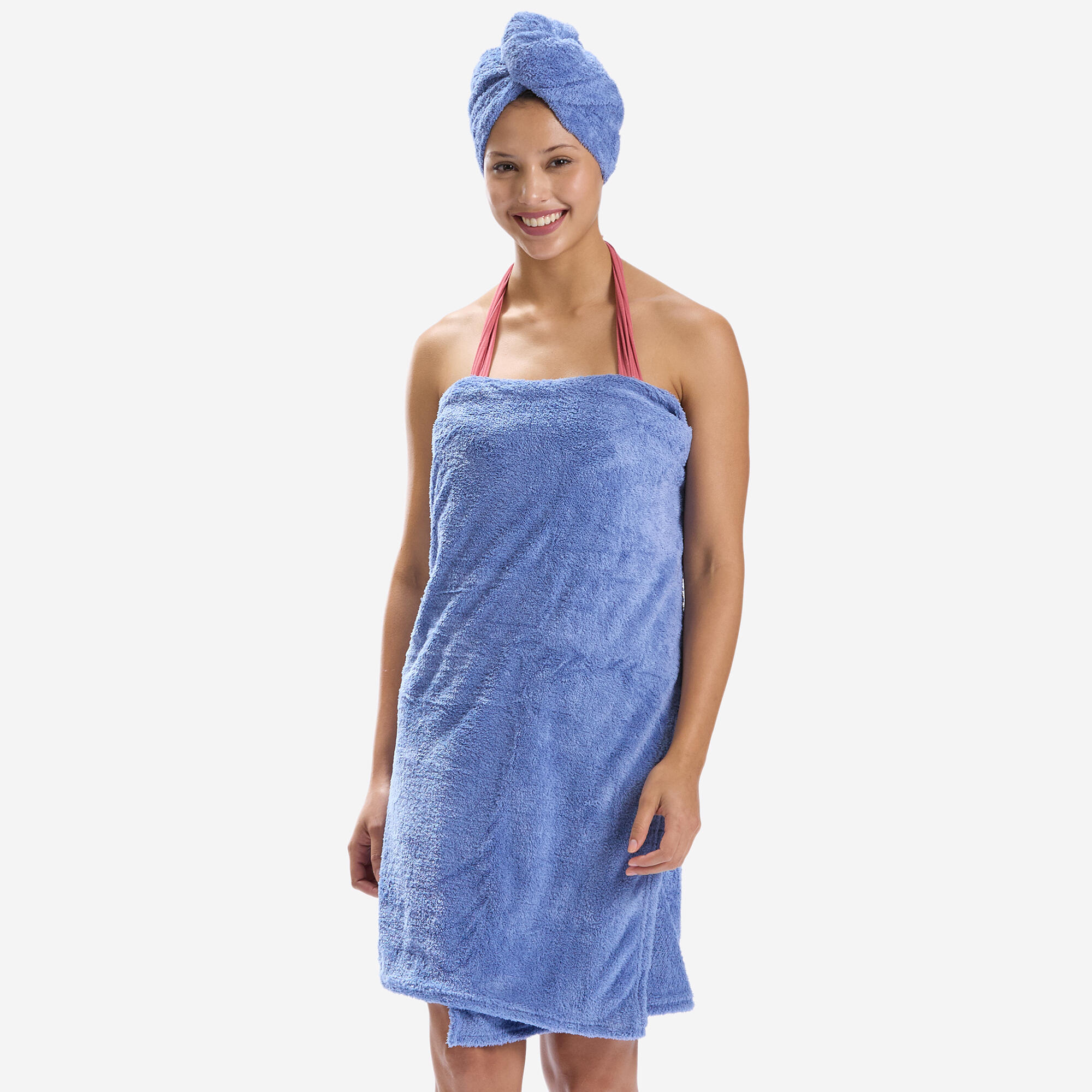 Ultra-Soft Microfibre Towel Size L 80 x 130 cm - Blue