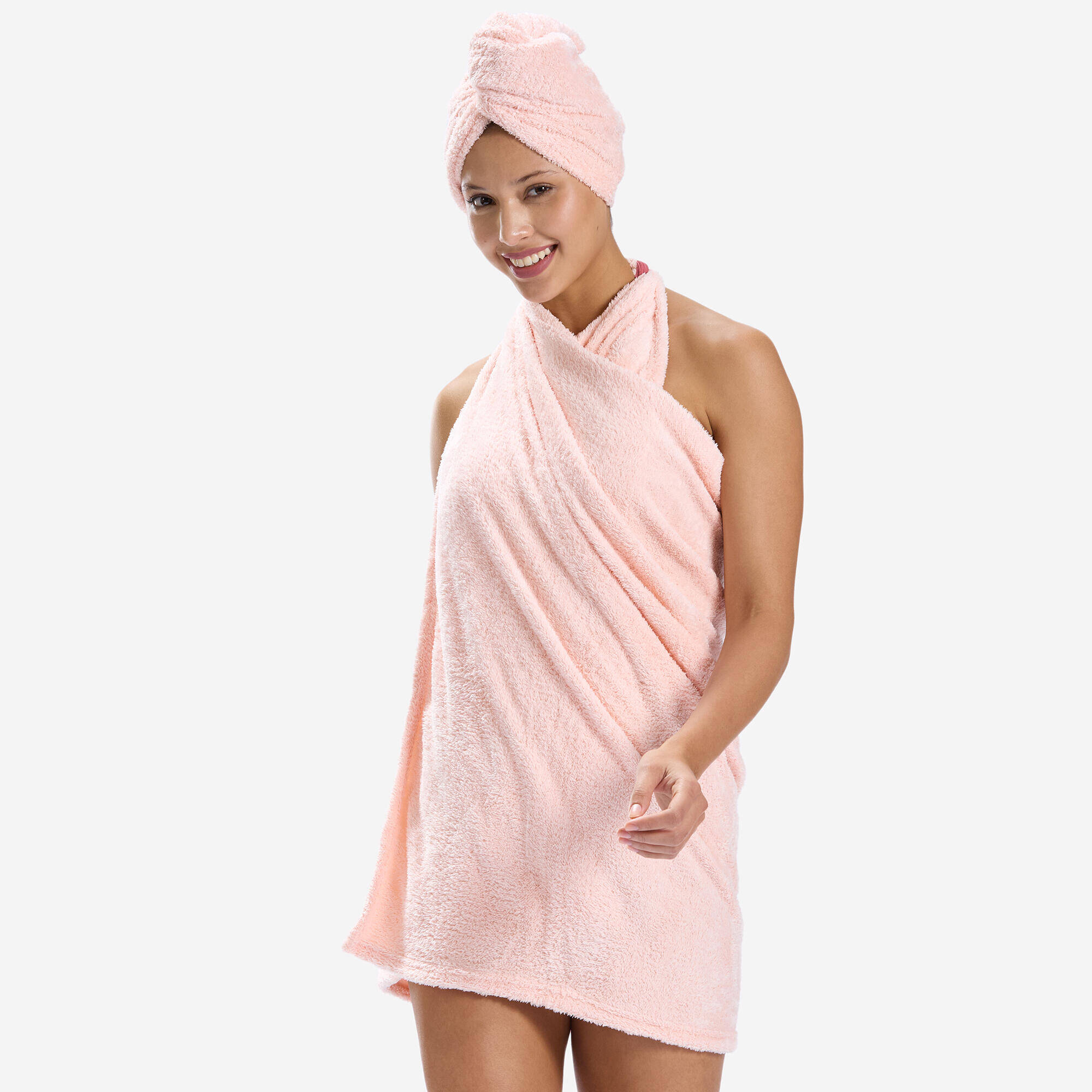 Microfiber Soft Towel Size L 80 x 130 cm Light Pink -  5