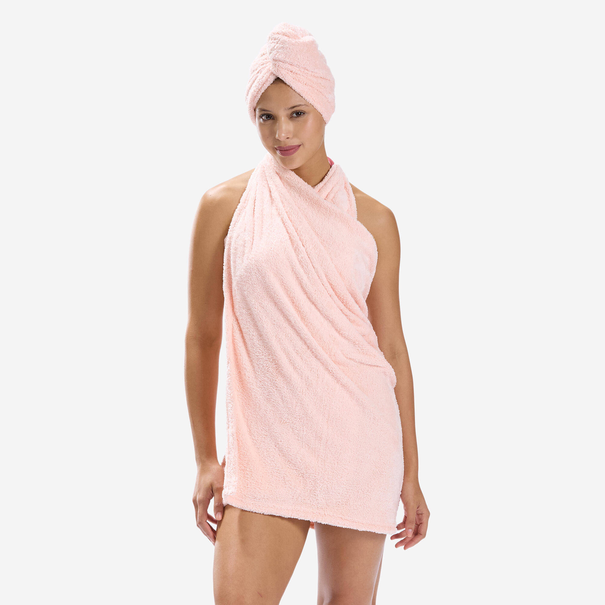 decathlon Microfiber Soft Towel Size L 80 x 130 cm Light Pink-picture-31