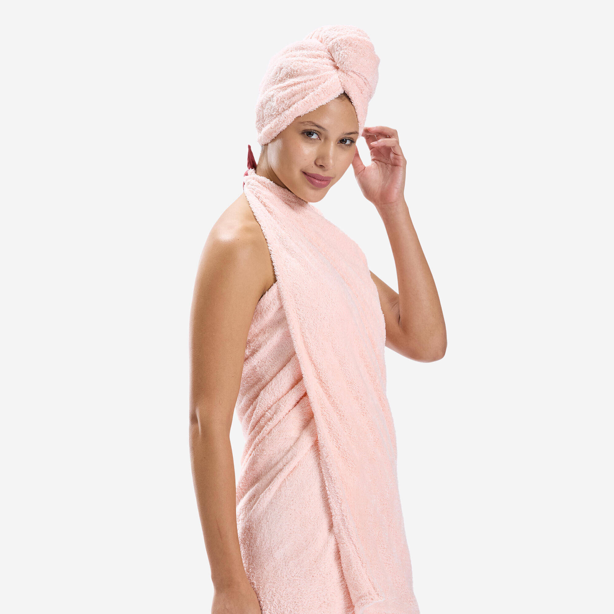 Microfiber Soft Towel Size L 80 x 130 cm Light Pink -  4