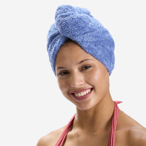 Swimming Soft Microfibre Hair Towel Blue