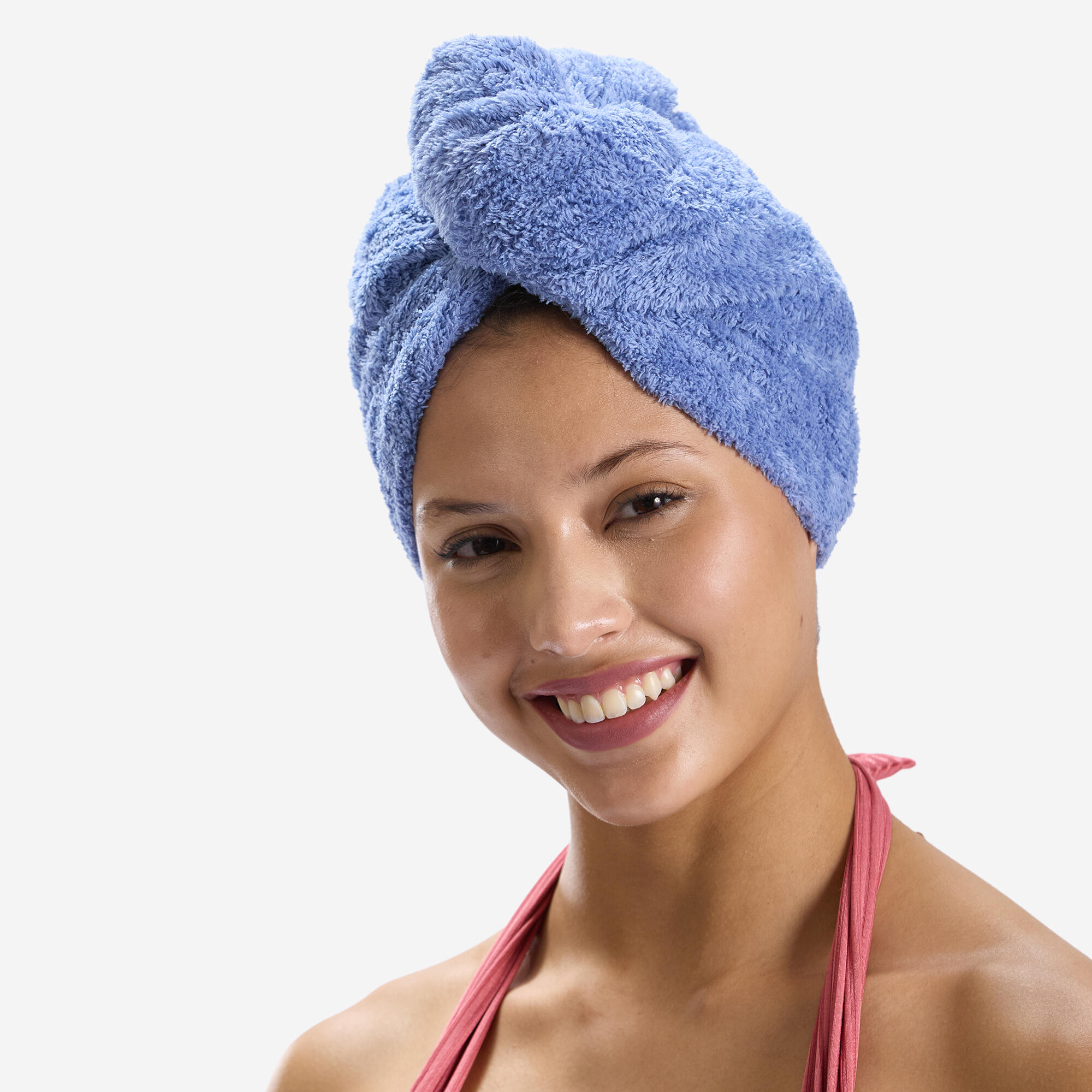 Swimming Soft Microfibre Hair Towel - Blue