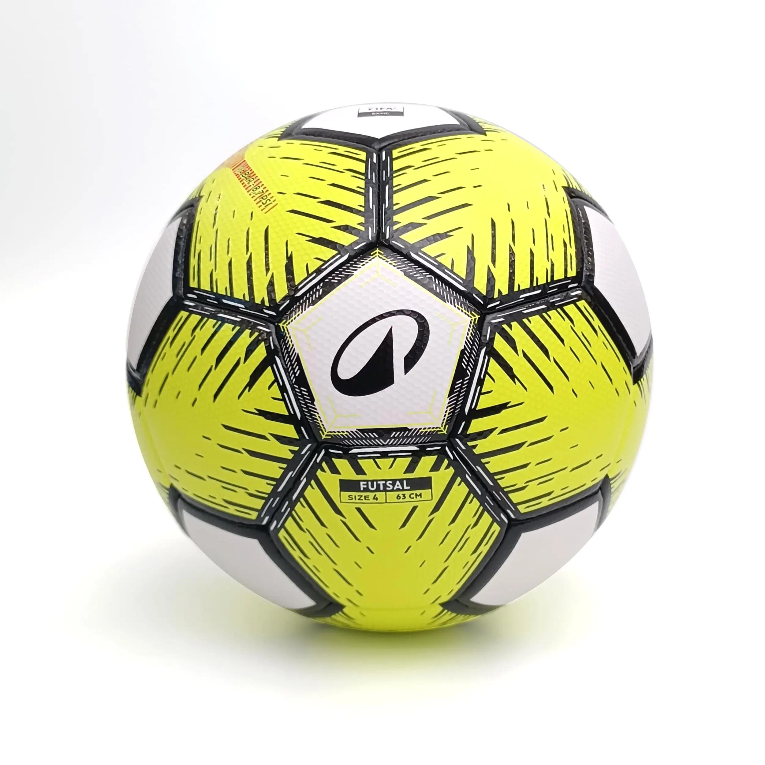 Pallone FUTSAL CLUB 4  giallo-bianco-nero 2/4