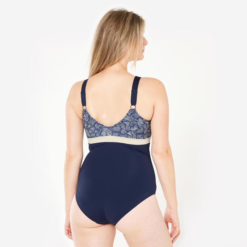 Maillot de bain 1 pièce forte poitrine natation Femme - Mia all mini bleu