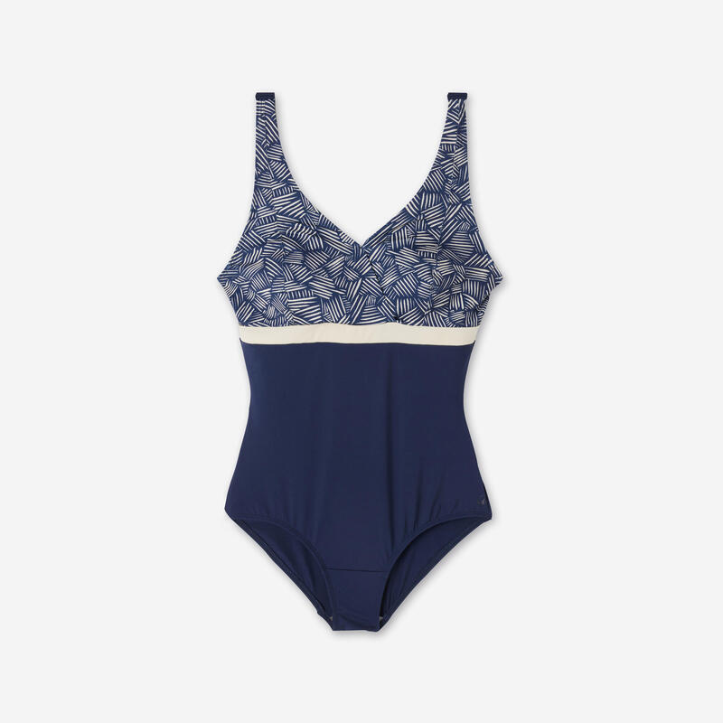 Maillot de bain 1 pièce forte poitrine natation Femme - Mia all mini bleu