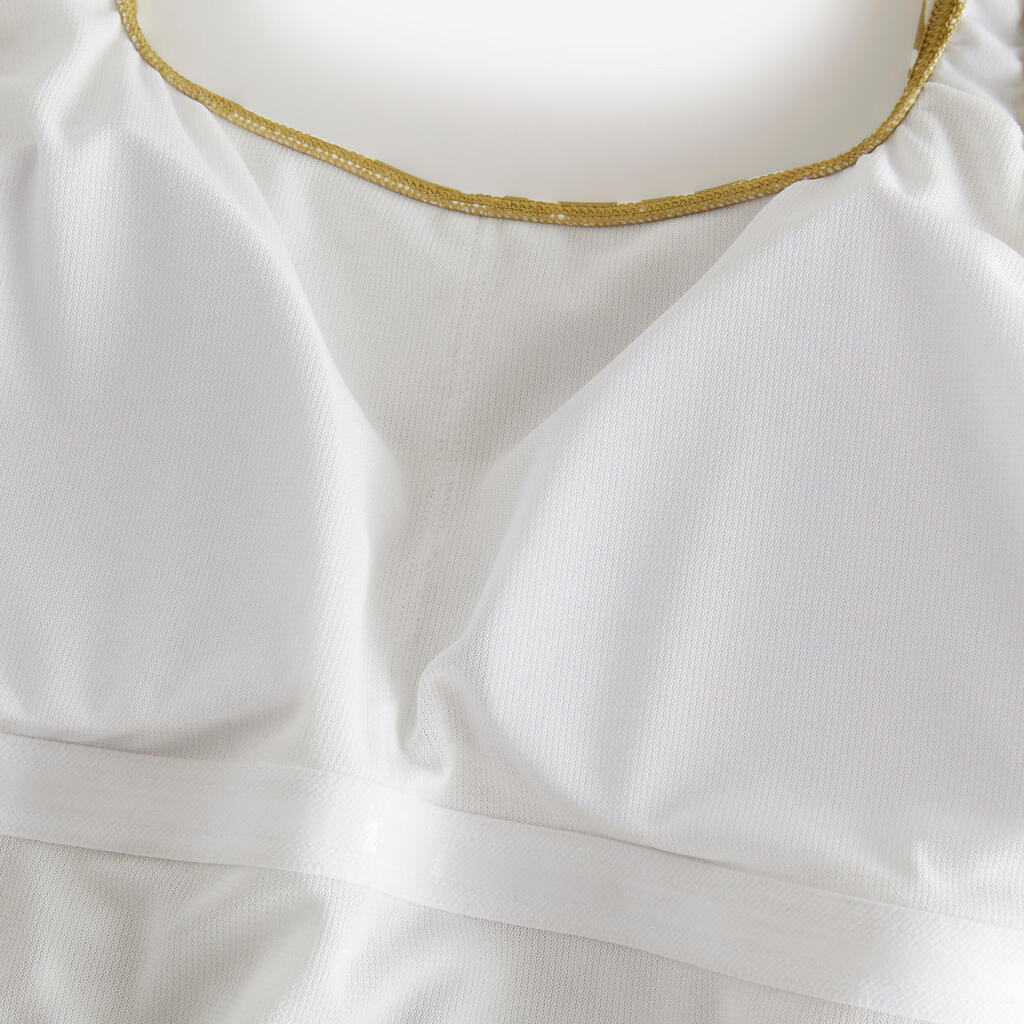 Maillot de bain 1 pièce natation Femme - Heva Joy moti poly vert