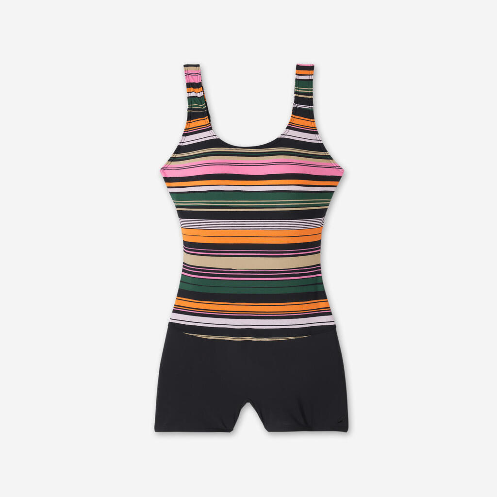 Maillot de bain 1 pièce shorty natation Femme  - Dova bora rose