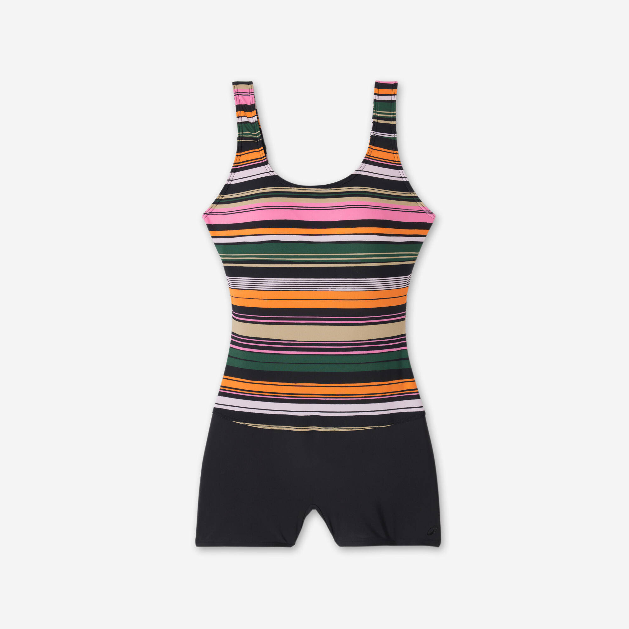 Women’s swimming 1-piece shorty swimsuit - Dova bora pink -  3