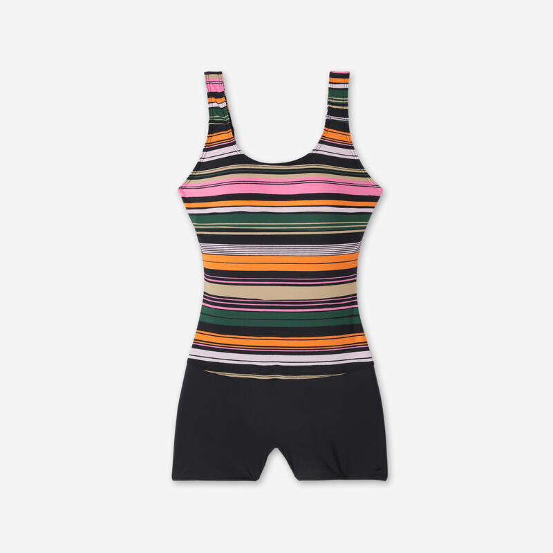 Maillot de bain 1 pièce shorty natation Femme  - Dova bora rose