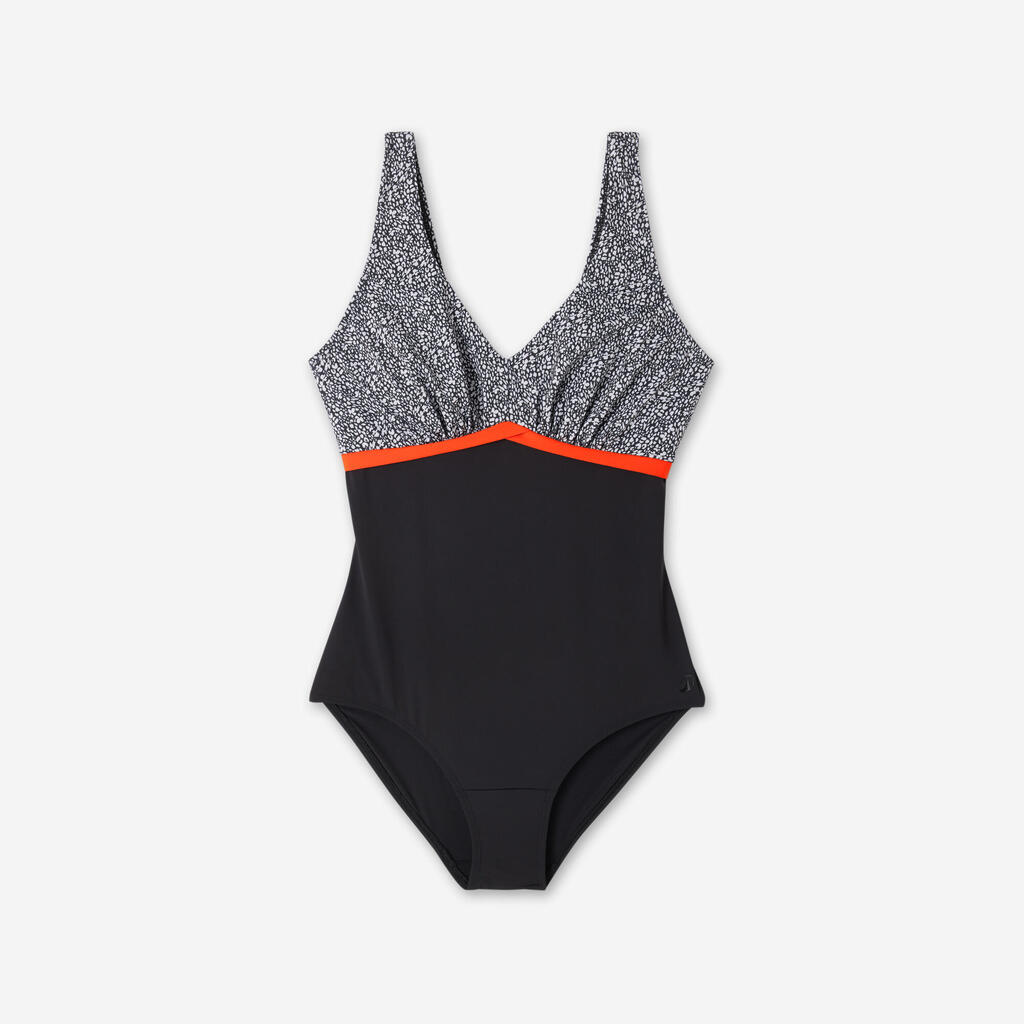 Maillot de bain 1 pièce aquafitness Femme - Rosy vert