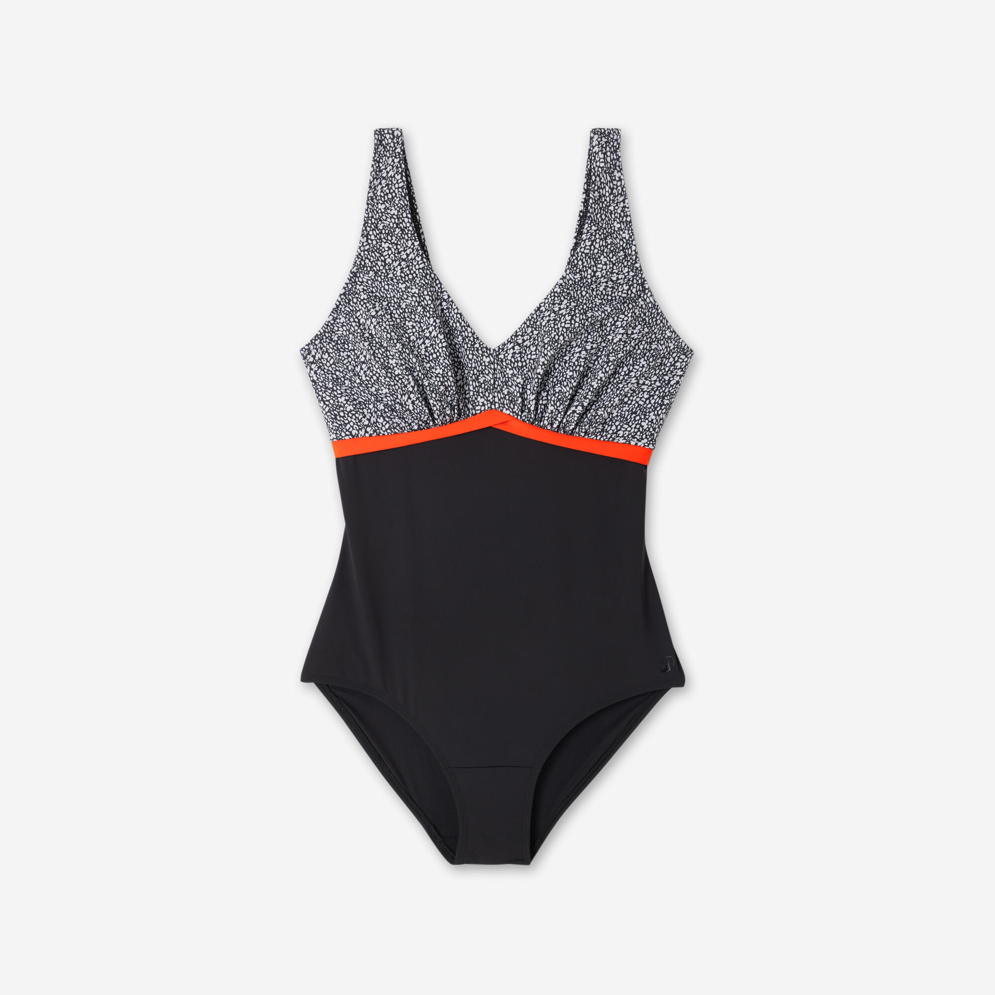 Maillot de bain 1 pièce aquafitness femme - Rosy noir - NABAIJI