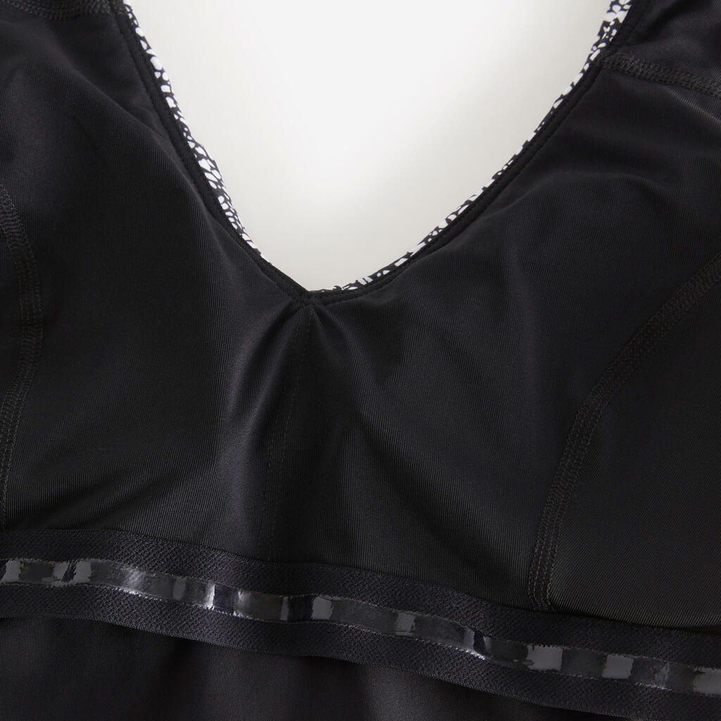 Maillot de bain 1 pièce aquafitness Femme - Rosy vert