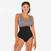 Maillot de bain 1 pièce aquafitness Femme - Rosy noir
