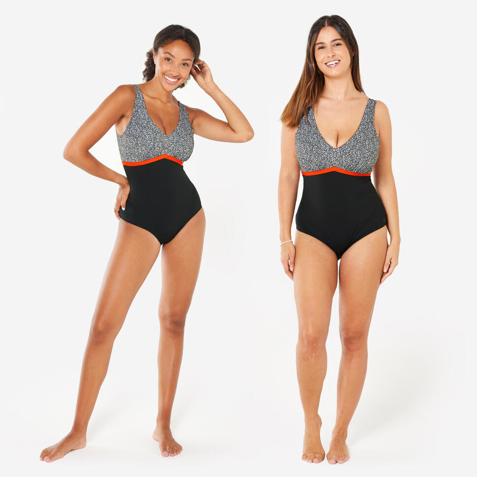 Strój jednoczęściowy do aquafitness damski Nabaiji 100 Rosy