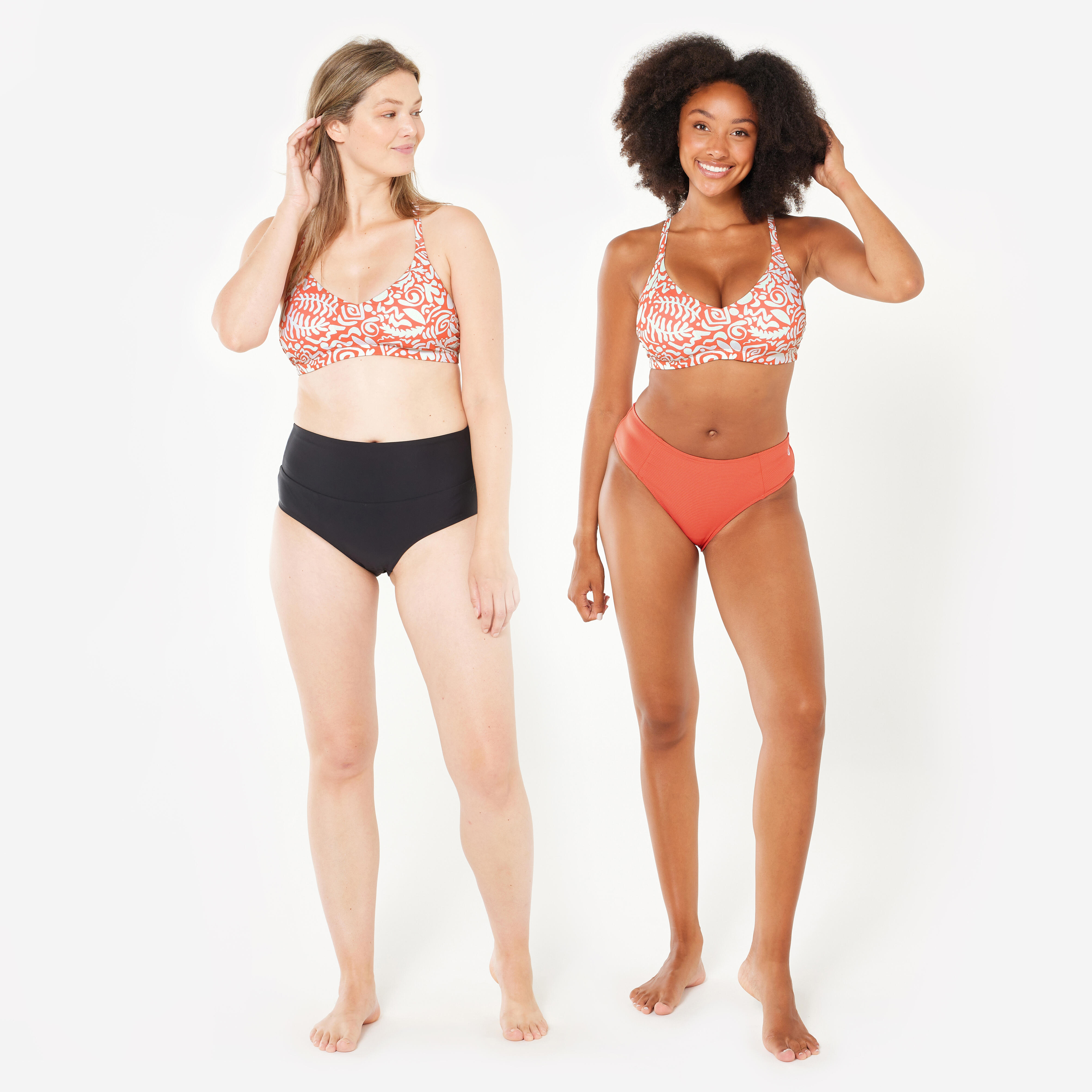 Women’s Swimming Swimsuit Top - Lila Poly Red - NABAIJI