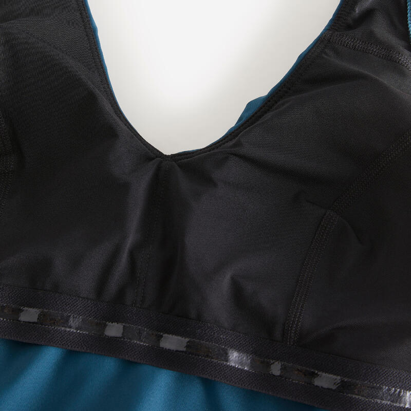 Badeanzug Damen Aquafitness - Rosy Ara blau 