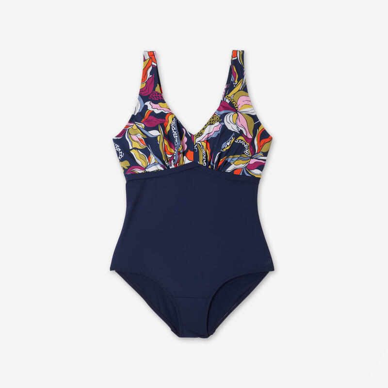 Maillot de bain 1 pièce aquafitness Femme - Rosy yvo bleu