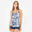 Maillot de bain 1 pièce tankini shorty natation Femme - Heva bleu
