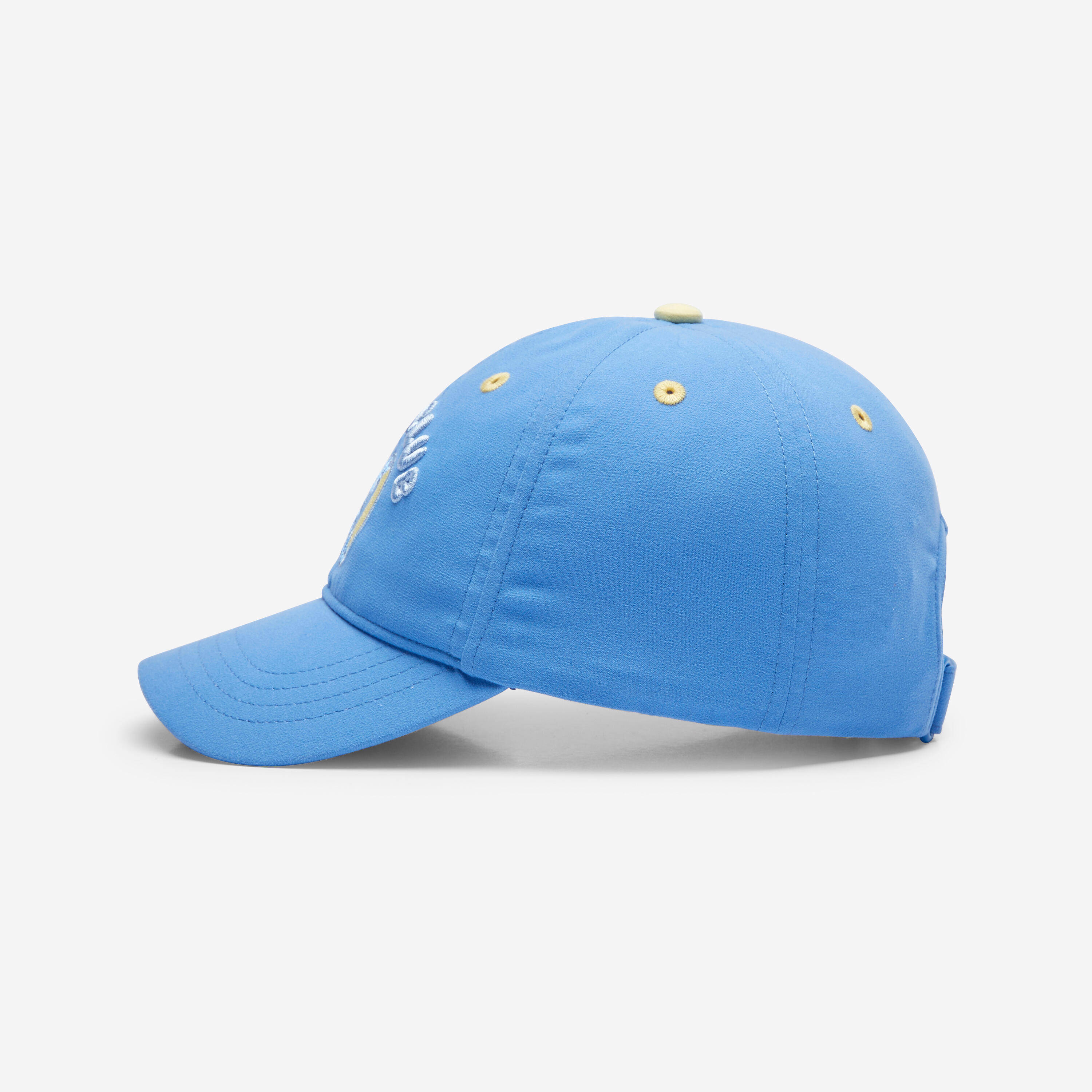 Kid's Unisex Multisport Adjustable Cap 500 - Blue/Yellow -  5