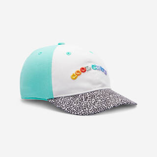Kid's Multisport Adjustable Cap 500 - White/Green