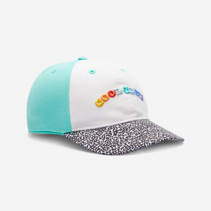 Casquette multisport ajustable bébé mixte, rose foncé et vert menthe
