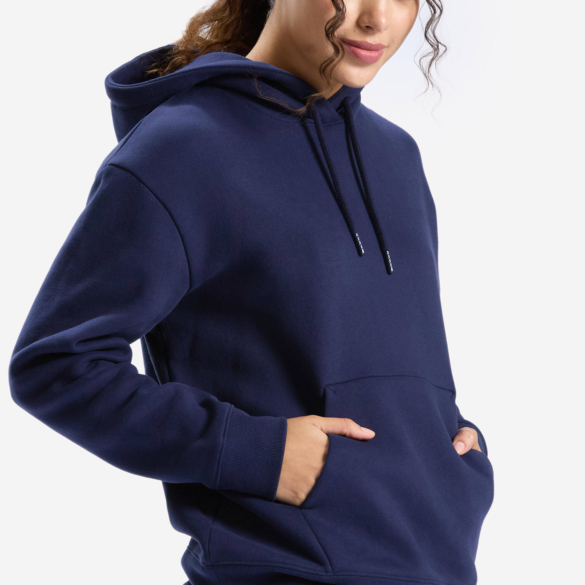 Women's Fitness warm Hoodie, blue -  5