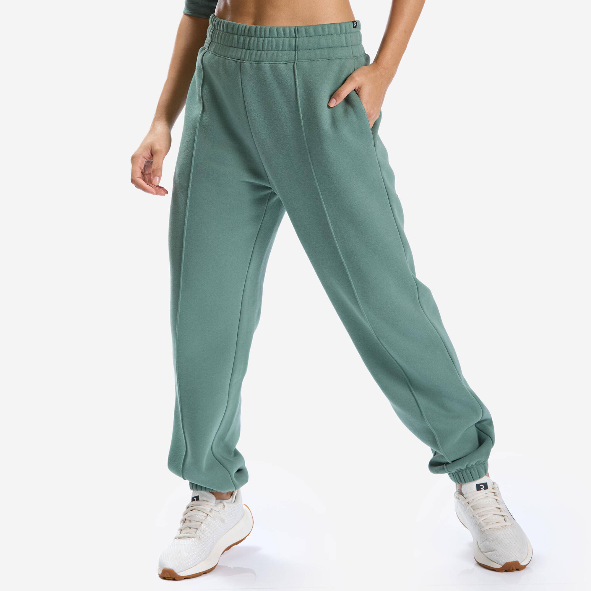 Slim-Fit Jogging Bottoms - Smoky Green -  1